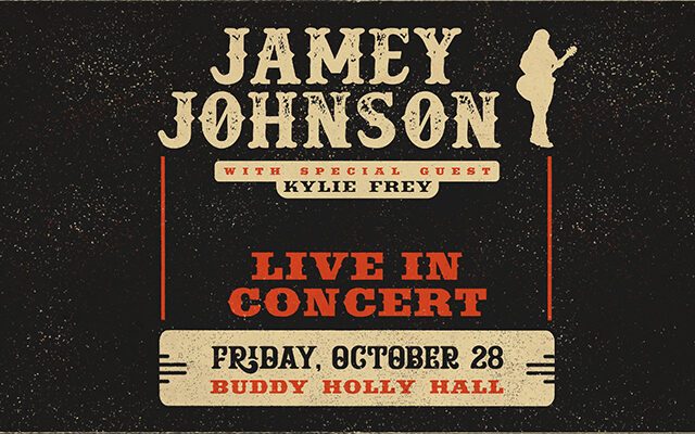 Country Artist Jamey Johnson October 28th at Buddy Holly Hall