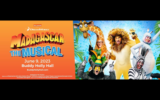 <h1 class="tribe-events-single-event-title">Madagascar The Musical at Buddy Holly Hall June 9th, 2023</h1>