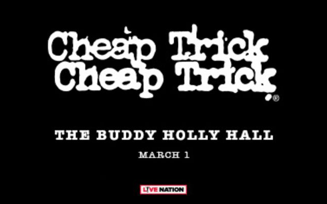 <h1 class="tribe-events-single-event-title">Legendary Cheap Trick to Perform at The Buddy Holly Hall March 1st</h1>