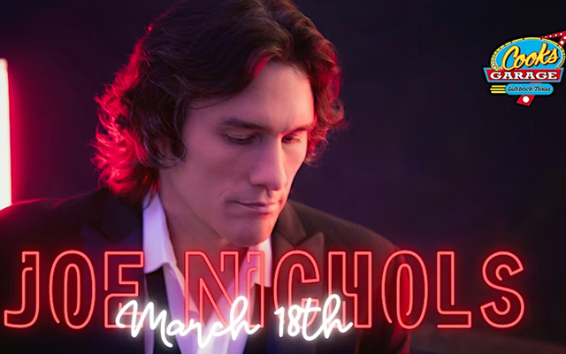 <h1 class="tribe-events-single-event-title">Joe Nichols at Cooks Garage March 18th</h1>