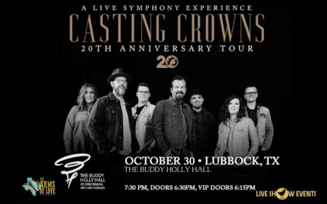 <h1 class="tribe-events-single-event-title">Casting Crowns 2oth Anniversary Tour with Final Stop October 30th at Buddy Holly Hall</h1>